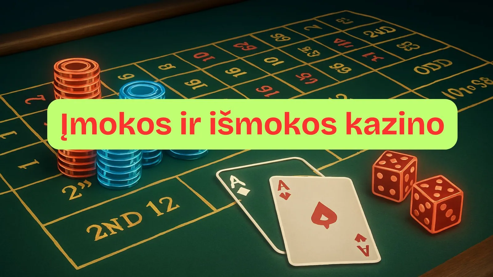 Kazino internetu 2026 įmokos ir išmokos